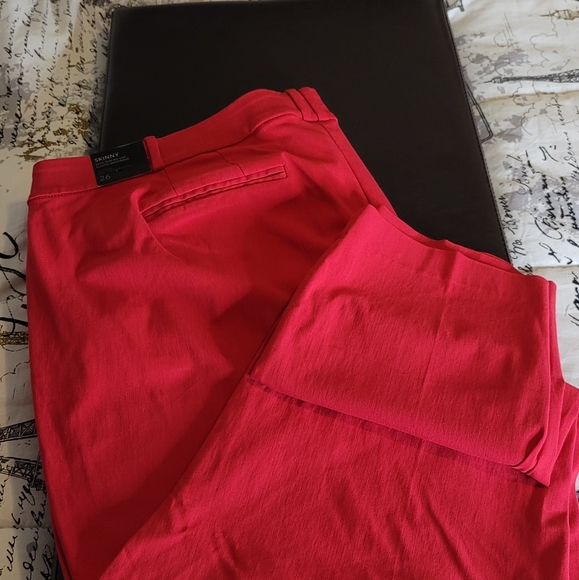 Lane Bryant: NWT Skinny Red Pant Size 26 - Picture 5 of 6